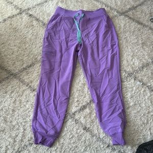 Figs purple joggers